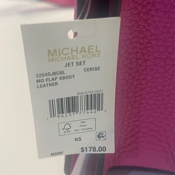 Michael Kors Jet Set Medium Flap Crossbody Bag - Picture 5 of 5